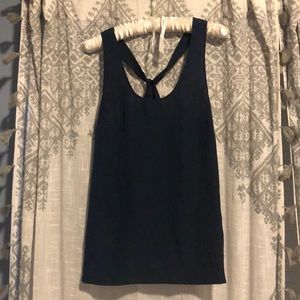 JCrew navy crepe tank